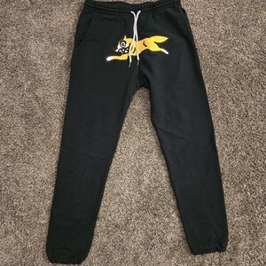 Stylish Black Joggers with Yellow Graphic
